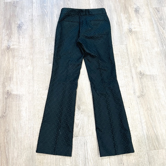 Elie Tahari trouser Pants Women 2 Black Diamond Pattern office geometric pleated - Picture 6 of 17
